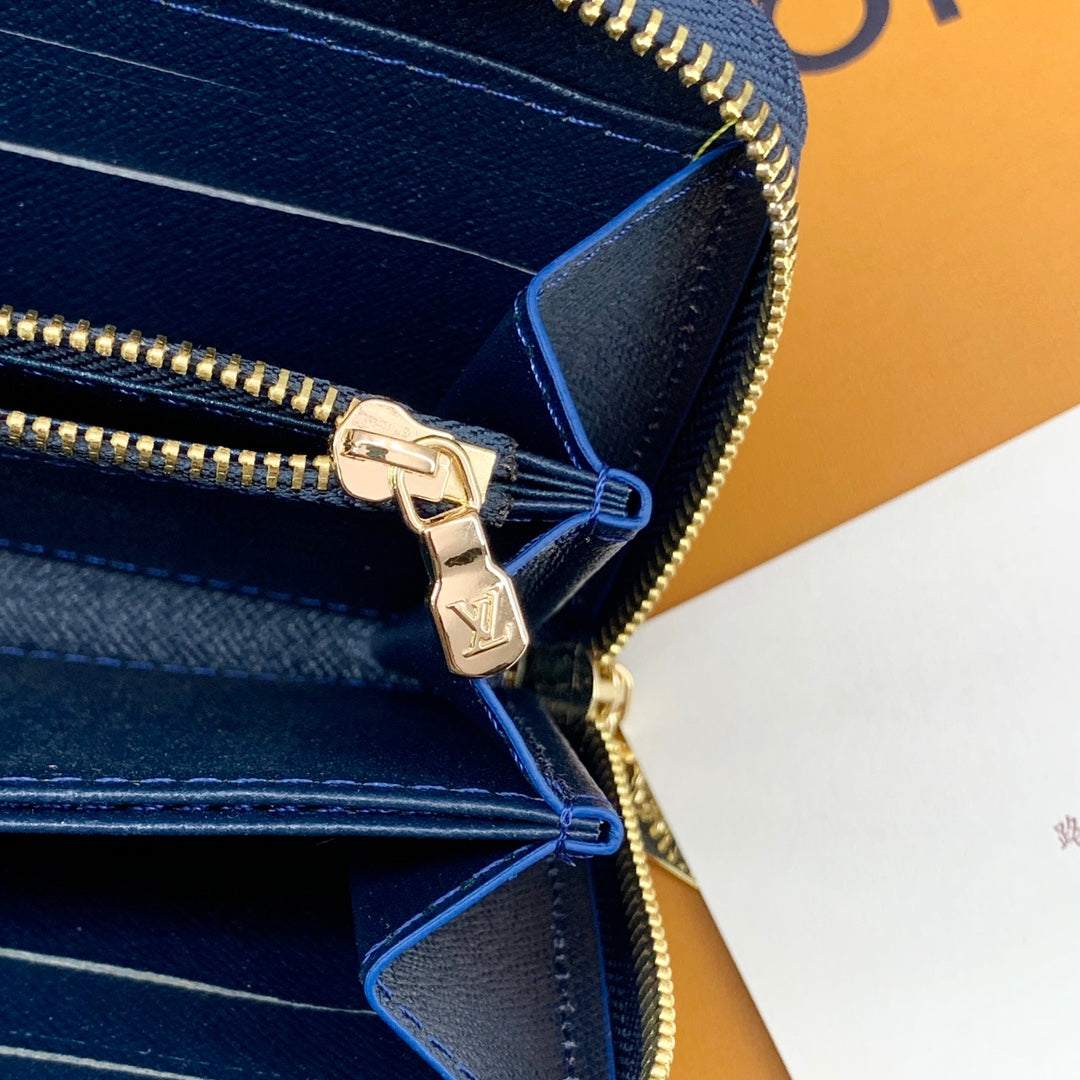 【ルイヴィトン】大人気◆長財布 ジッピーウォレット デニム素材 M82958