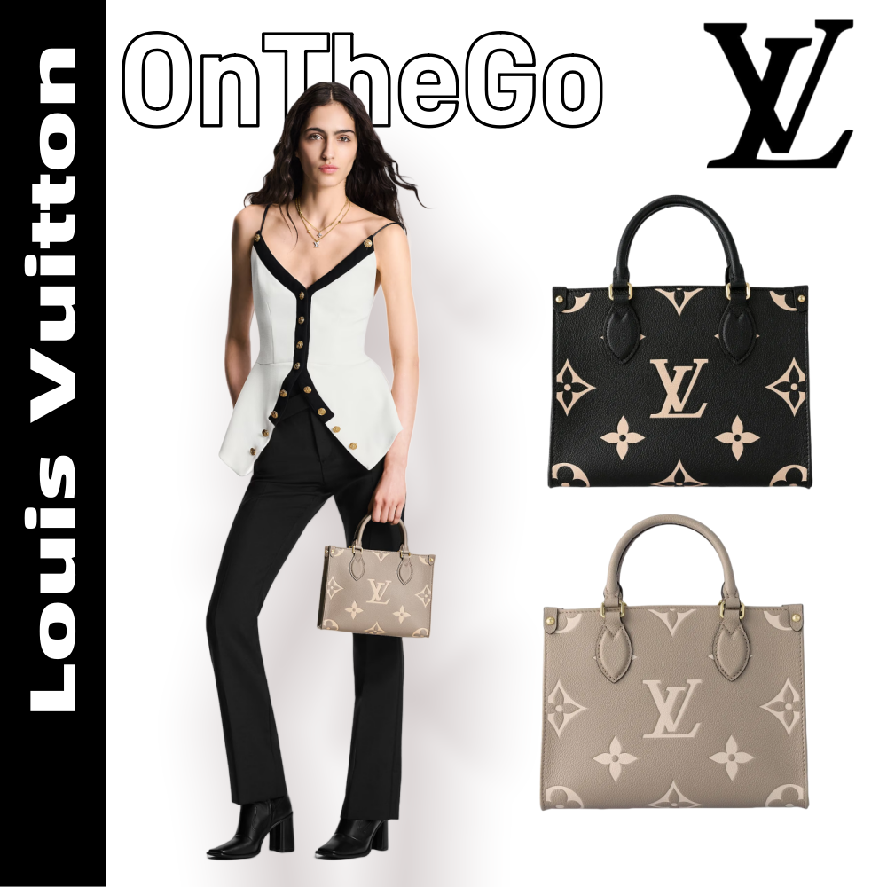 【ルイヴィトン】♢OnTheGo｜圧紋レザーの高級感、今季注目のスタイル♪即日発送対応