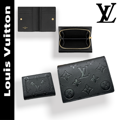 【ルイ・ヴィトン】大人気エンボス加工 短財布　洗練されたデザイン
