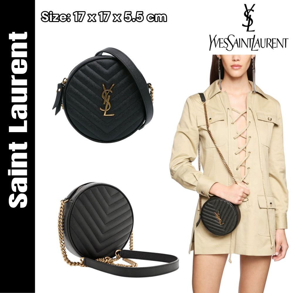 【サンローラン】 x ショルダーバッグ  ラウンド型カメラバッグ