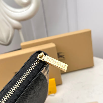 【バーバリー】送料関税込 大人気長財布 二つ折り コンパクト