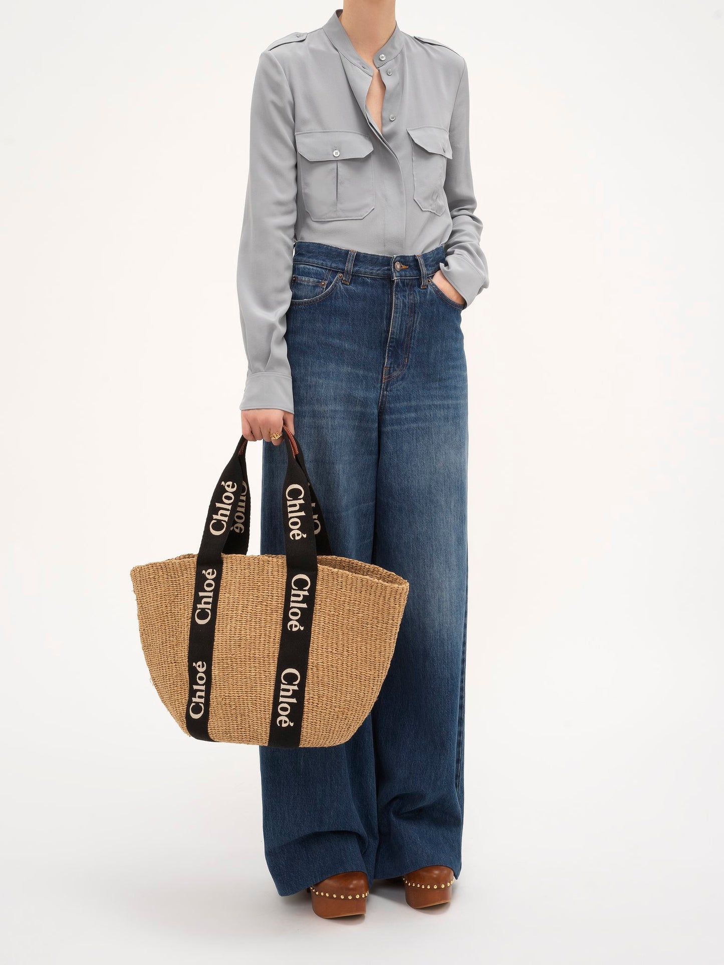 【クロエ】新作★大人気★春と夏定番人気♪かごバッグ ウッディ