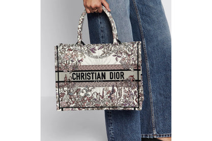 【ディオール】華やかでエレガント☆ Book Tote バッグ ミディアム