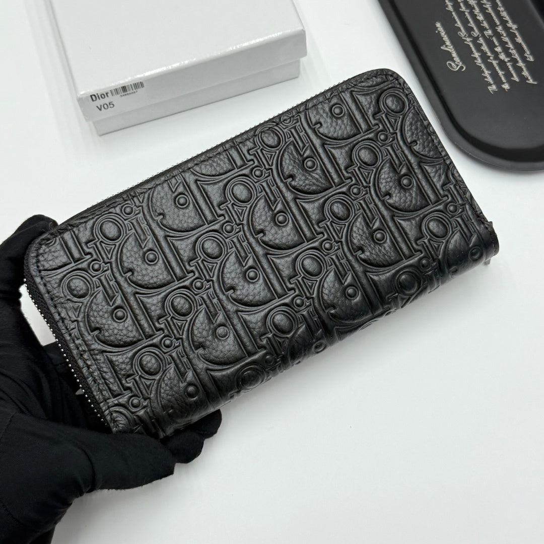 【ディオール】新作★ロゴの長財布☆ロングジップウォレット2色