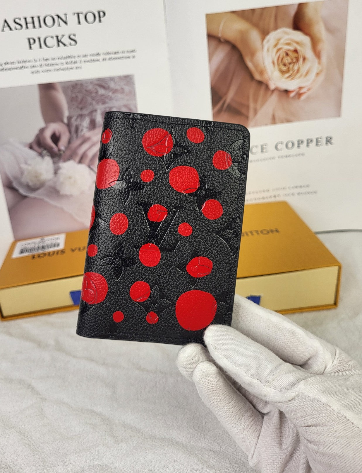 【ルイヴィトン】草間彌生コラボレザー財布 長短3種 限定アートコレクション