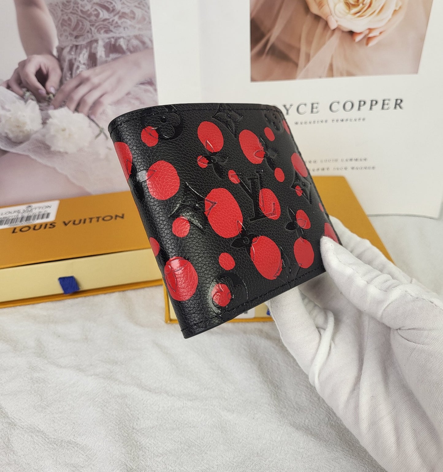 【ルイヴィトン】草間彌生コラボレザー財布 長短3種 限定アートコレクション