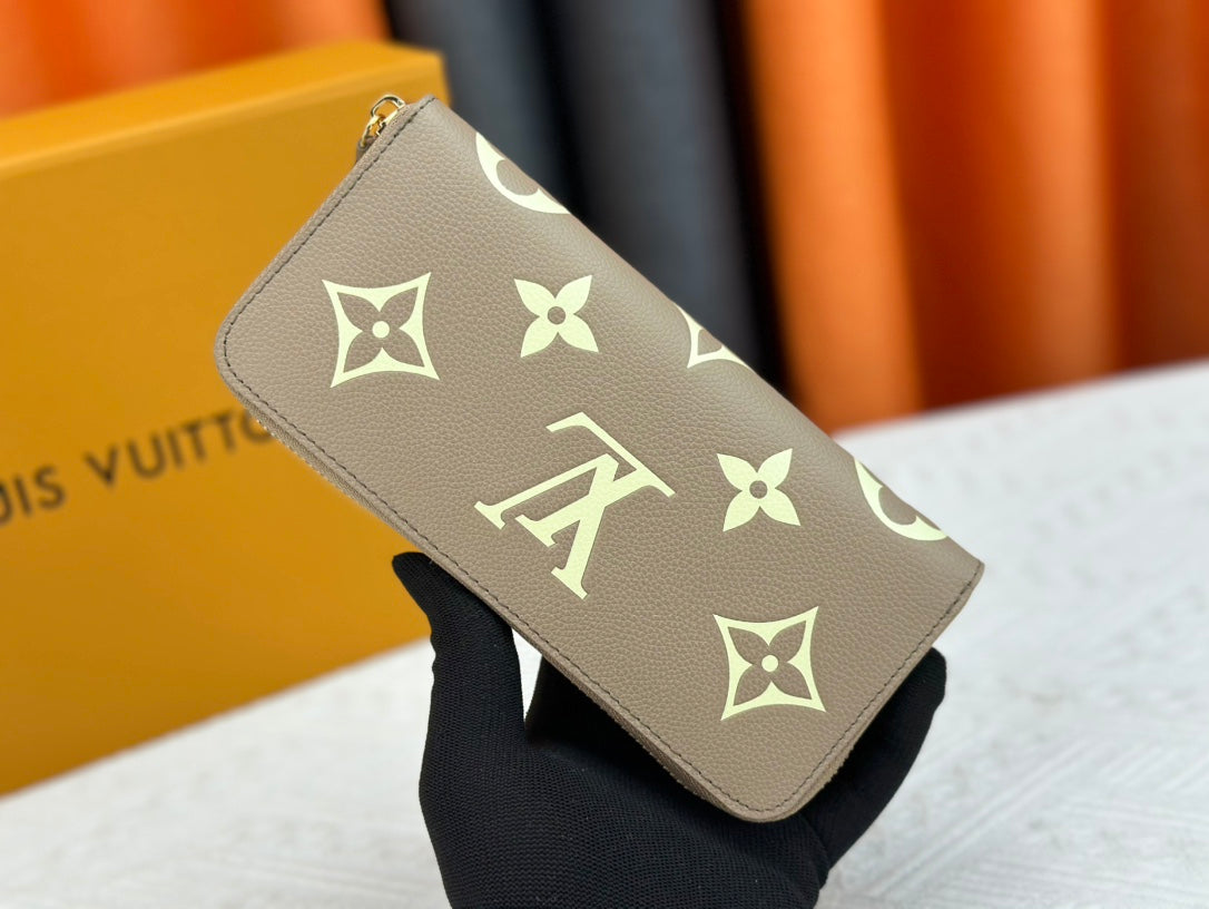 【ルイ・ヴィトン】上品なバイカラーがお洒落♪ 長財布 優れたデザインM82338