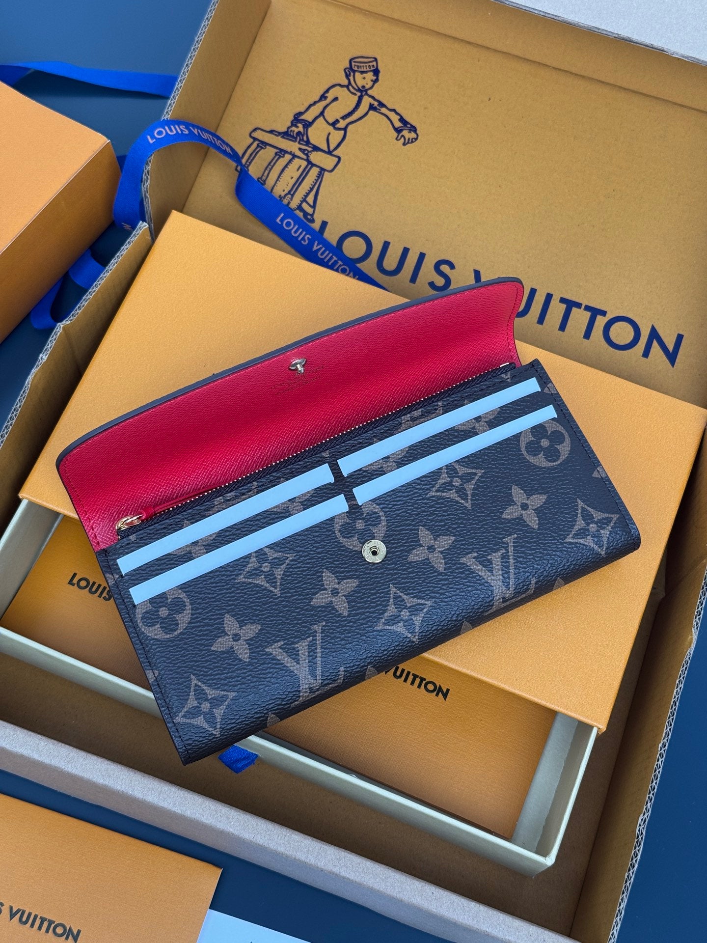 【ルイヴィトン】大人気☆  ポルトフォイユ・エミリー 財布 ギフト8色